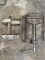 STANLEY NO. 700 VISE & OTHER VISE MARKED NO. 5
