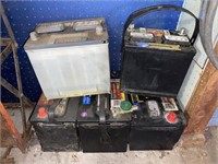(5) UNTESTED CAR BATTERIES