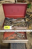 Red tool box & tools