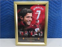 Framed Cristiano Ronaldo Soccer Poster