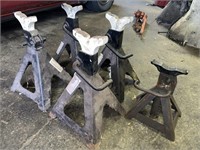(4) 6-TON JACK STANDS & (1) OTHER JACK STAND
