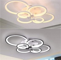 6 Ring Modern LED Ceiling Light Fixture [Modern an