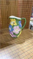 Flower, pottery, pitcher