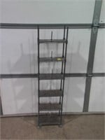 SMALL METAL SHELVING 50" TALL x 11" WIDE