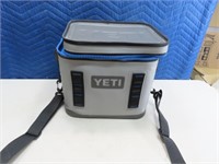YETI 12" Gray w/ Blue Soft Cooler EXC