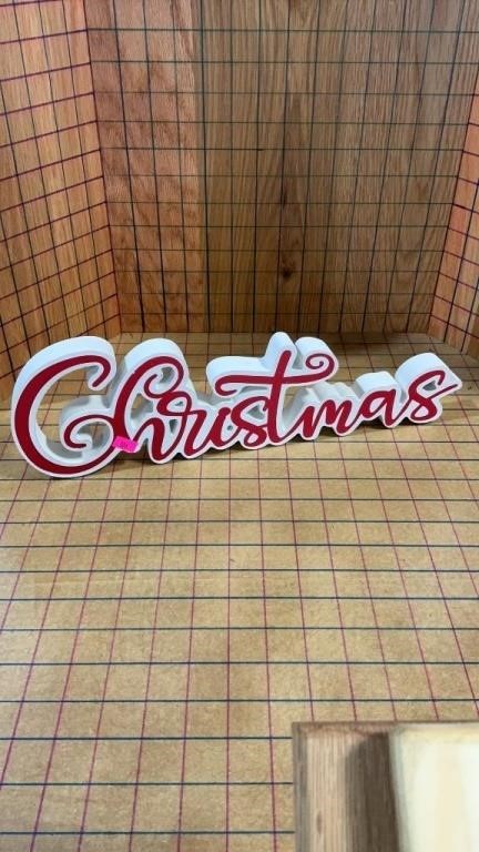 Wooden Christmas sign