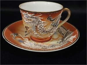 SOUVINEER JAPANESE DEMITASSE CUP & SAUCER