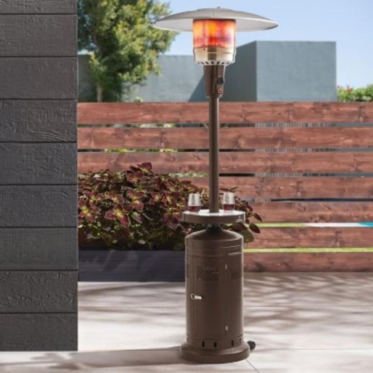 New Bronze Patio Heater with LED Table