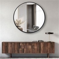 New 36" Elegant Round Metal Wall Mirror, A