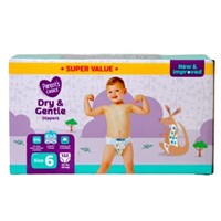 New Gentle Diapers Size 6 - Super Value 132 Count