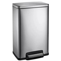 New Tramontina 13 Gal Step Trash Can Stainless