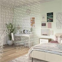 New OVE Waterfall Curtain String Lights 1200 LED
