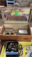 Jewelry box with miscellaneous pens