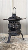 Vintage Cast Iron Japanese Pagoda Garden Lantern