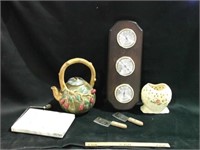 TEAPOT, THERMOMETER, OTHER