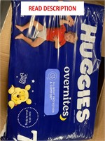 $53  Huggies Overnites Size 7 Overnight Diapers (4