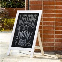 New 20x30 White Wooden A-Frame Chalkboard Sign