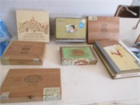 COLLECTION OF VINTAGE CUBAN CIGAR BOXES
