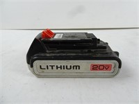 Black & Decker 20V Lithium Cordless Battery