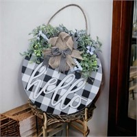 New Farmhouse Welcome Sign Wreath Welcome sign