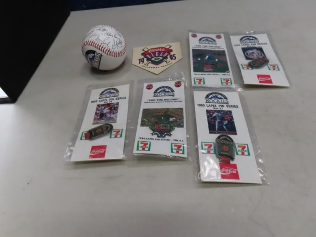 CO Rockies Collector's Pins & Baseball Innag