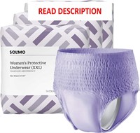 Solimo Incontinence Underwear for Women  2X-Large