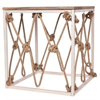 New Mango Wood and Jute Roped Console Table