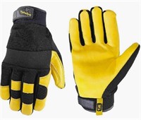 New 3 Pack Leather Work Gloves Large