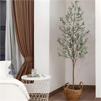 New 7ft Artificial Olive Tree for Home Decor