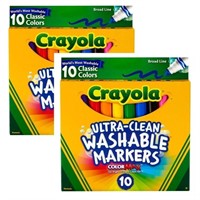 New 2pks Crayola Washable Broad Line Markers -