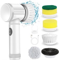 $33  LEKISHE Electric Scrubber with 5 Brush Heads
