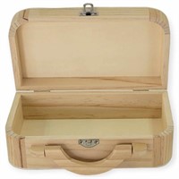 New 9" Wooden Box with Carry
