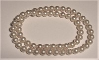 Vtg White Pop Beads Necklace Plastic Snap Beads 3"