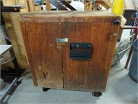 4ft x 41.5" Wooden Locking Tool Cabinet