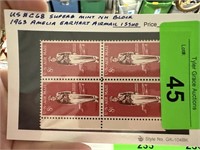 #C68 MINT BLOCK 1963 AMELIA EARHART AIRMAIL ISS