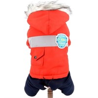 New Red Dog Jumpsuits Cold Winter Windproof Sm