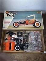 VINTAGE LINDBERG 1/8 SCALE MOTORIZED MODEL ORANGE