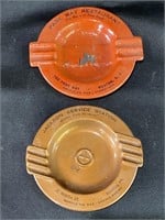 VTG Metal Advertising Ashtrays