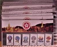 11 Sets Hong Kong Stamps in Plastic Covers