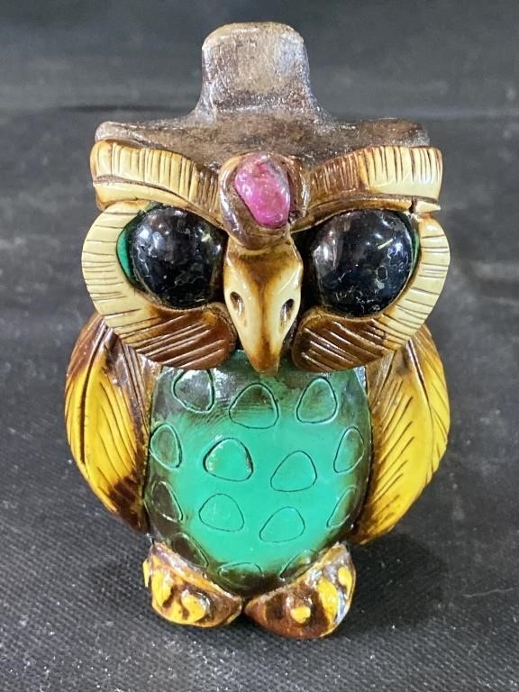 VTG Mexican Pottery Owl Whistle