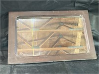 VTG 26x16 Wooden Framed Mirror