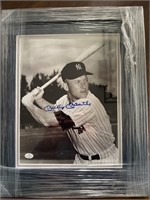 Mickey Mantle Signed Framed 8x10 w/COA