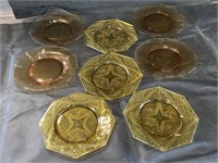 Amber Romanesque Octagonal Plates & More