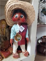 2 Vtg. Handmade Mexican Dolls
