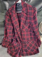 Pendleton Red Plain Coat - Size L