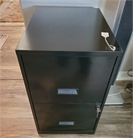 Metal 2 Drawer Filing Cabinet With Key