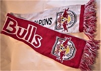 2008 NEW YORK RED BULLS KNIT SCARF BANNER