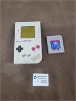 Nintendo Game Boy with Tetris game