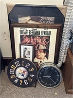 WALL CLOCKS, WALL-HANGING PICTURE FRAMES, &