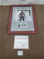 Signed Paul Rudd picture custome framed